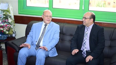 النعماني يبحث أوجه التعاون المشترك مع رئيس جهاز مدينة سوهاج الجديدة