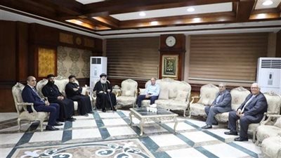 محافظ المنيا يستقبل الأنبا فام أسقف شرق المنيا للتهنئة لتوليه المسؤولية 