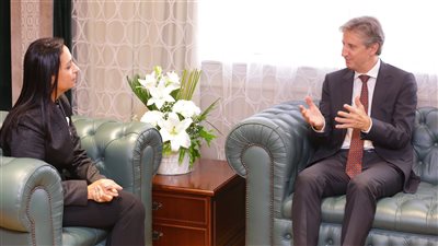 وزيرة التضامن تلتقي الممثل المقيم لبرنامج الأمم المتحدة الإنمائي في مصر