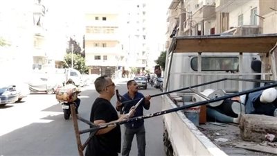 رفع 495 حالة إشغال طريق مخالف بالبحيرة 