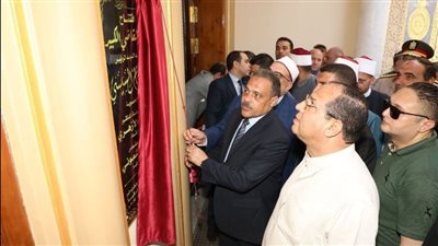 رئيس إدارة شئون المساجد والقرآن الكريم ومحافظ الشرقية يفتتحان مسجد القاضي الكبير