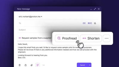Proton Mail لديه الآن مساعد كتابة يعمل بالذكاء الاصطناعي