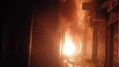 السيطرة على حريق داخل مخزن فى الجمالية 