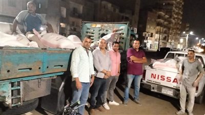 ضبط أربعة أطنان ونصف دقيق مدعم قبل بيعه بالفيوم 