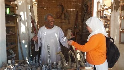 انشد سمعنا ولاند سكيب لرسم البيت النوبى في أنشطة الصيف بثقافة أسوان