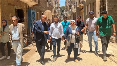 السكرتير العام المساعد ببني سويف يشرف على حل مشكلة تسريب المياه 