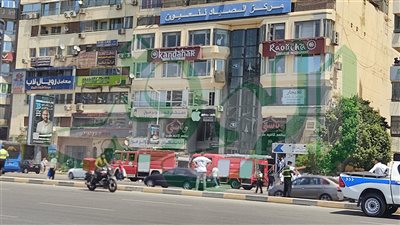 السيطرة علي حريق عقار سفنكس مول للكمبيوتر |صور