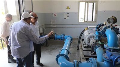محافظ المنيا يتفقد أعمال إحلال وتجديد محطة مياه 