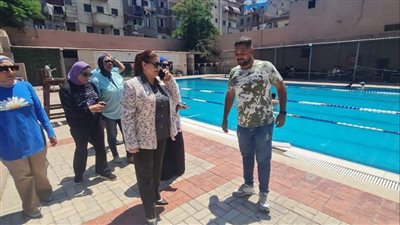 حملات تفتيش مفاجئة لوزارة الشباب والرياضة على حمامات السباحة بالاسكندرية 