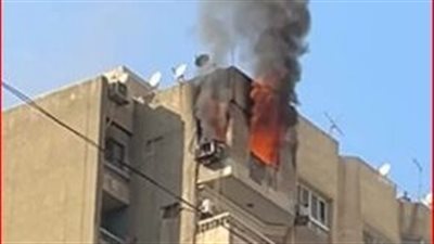 حريق شقة سكنية بالمعادي.. النار اندلعت بالطابق الأخير 
