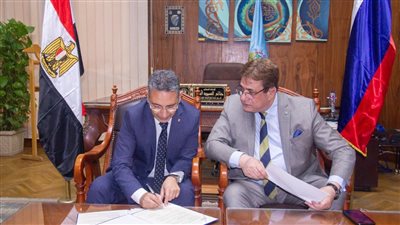 توقيع مذكرة تفاهم بين جامعتى طنطا والأورال الفدرالية الروسية
