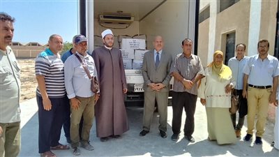 توزيع 3 طن لحوم أضاحي على الأسر الأولى بالرعاية بالشيخ زويد