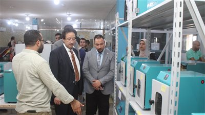 وفد طلاب جامعة طنطا برئاسة 