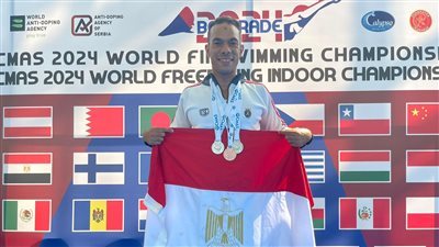 لاعب القوات المسلحة محمد طارق يحقق إنجازاً رياضياً في بطولة العالم للسباحة 