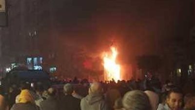 اندلاع حريق ضخم داخل مخزن بالقاهرة