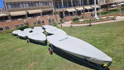 ١٠ قوارب شراع ليزر بنادى اليخت بالاسكندرية 