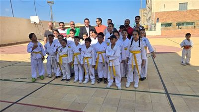 الكاراتيه بمركز شباب الانفوشى يشارك فى صيف بلدنا 
