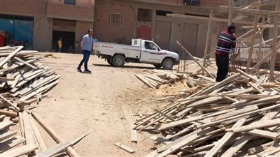 إزالة التعديات على الأراضي الزراعية وأملاك الدولة بالفيوم 