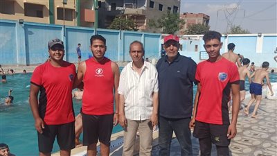 إدارة شباب الخانكة تتابع حمام سباحة كفر عبيان لضمان السلامة والجودة