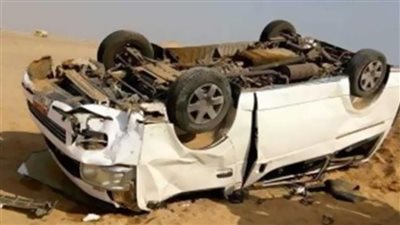 إصابة 5 أشخاص في حادث انقلاب سيارة سوزوكي