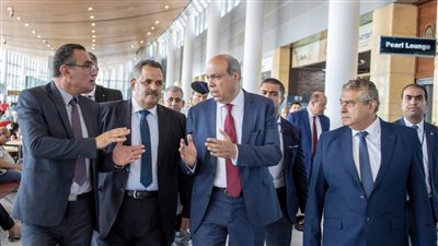وزير الطيران يتفقد مطار برج العرب الدولي ويتابع أعمال تطوير مبنى الركاب الجديد 