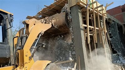 إزالة التعديات ضمن فعاليات الموجة الثالثة والعشرين بالفيوم 