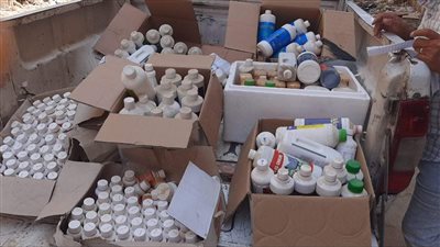 ضبط 159 عبوة أدوية بيطرية منتهية الصلاحية بالفيوم 