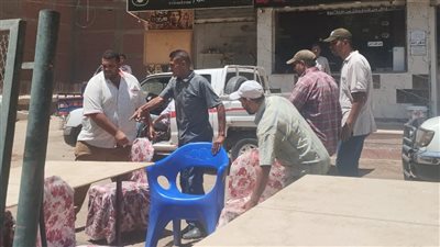 محافظ أسيوط: رفع إشغالات ومرافق مقهى ومطعم بمنطقة المعلمين استجابة لشكاوى المواطنين