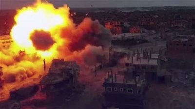 قوات الاحتلال تفجر خزان المياه الرئيسي بتل السلطان في رفح