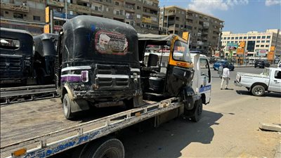 حملات لرفع الإشغالات وضبط مركبات 