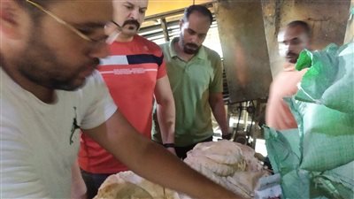  تحرير 36 محضر نقص أوزان وإنتاج خبز بمواصفات سيئة بسمنود