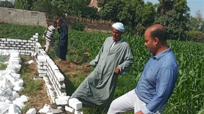 إزالة فورية في المهد بقرية فاو قبلي بدشنا 