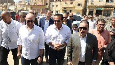 محافظ بني سويف يستقبل وزير الصحة بمستشفى ناصر العام