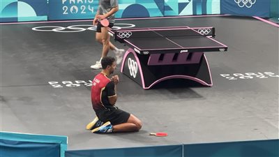 أولمبياد باريس 2024.. عمر عصر يتأهل لثمن نهائي تنس الطاولة
