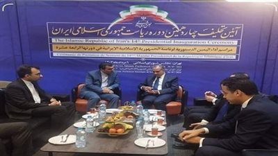 وزير الخارجية يحضر مراسم أداء اليمين الدستورية للرئيس الإيراني الجديد