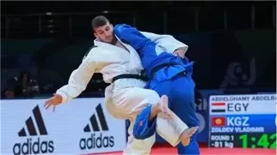 عبد الرحمن عبد الغني يحصد فضية الجودو في دورة البحر المتوسط
