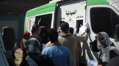  أسيوط: الكشف على 1604 حالة خلال قافلة بنزلة باقور بأبو تيج