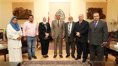 جامعة الزقازيق تستقبل وفد تقييم مسئولي القطاعات ذات الصلة بالمشكلات المجتمعية بالشرقية
