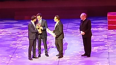 تكريم أسامة عباس في افتتاح مهرجان المسرح المصري.. صور