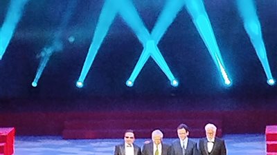 تكريم حسن العدل في افتتاح مهرجان المسرح المصري.. صور