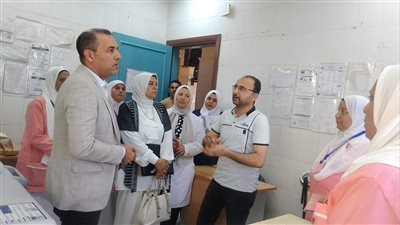 وكيل صحة البحيرة يتفقد مركز صحة الأسرة بالحجناية بدمنهور