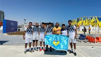 صعود فريق جامعة طنطا لكرة القدم الى المربع الذهبي بمهرجان العلمين 