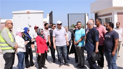 تشغيل محطة رفع صرف صحي الحسينية بمركز كفر سعد في دمياط 