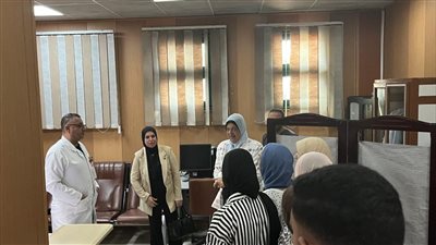 تدريب طلاب برنامج الفيزياء بعلوم المنصورة على أجهزة مستشفى الكبد المصري