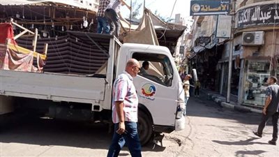 رفع 1542 حالة إشغال طريق مخالف بالبحيرة