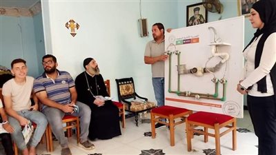 مياه الشرقية: ندوات توعوية بكنيسة السيدة العذراء والشهيد مارجرجس بكفر يوسف سلامة  