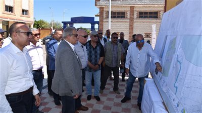 ممدوح رسلان يتفقد مشروعات مياه الشرب بمركز مطوبس كفر الشيخ