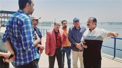 رئيس سوهاج الجديدة يتفقد مأخذ المياه العكرة والبوستر