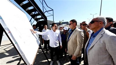  وزير الإسكان يتفقد محطة معالجة الصرف الصحي بمدينة النوبارية الجديدة 