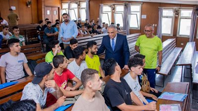 جامعة طنطا تستقبل 2000 طالب من الثانوية العامة فى اختبارات التربية الرياضية